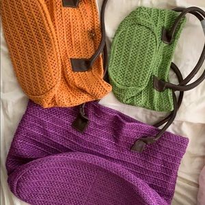 Three Piece Colorful Bag Set